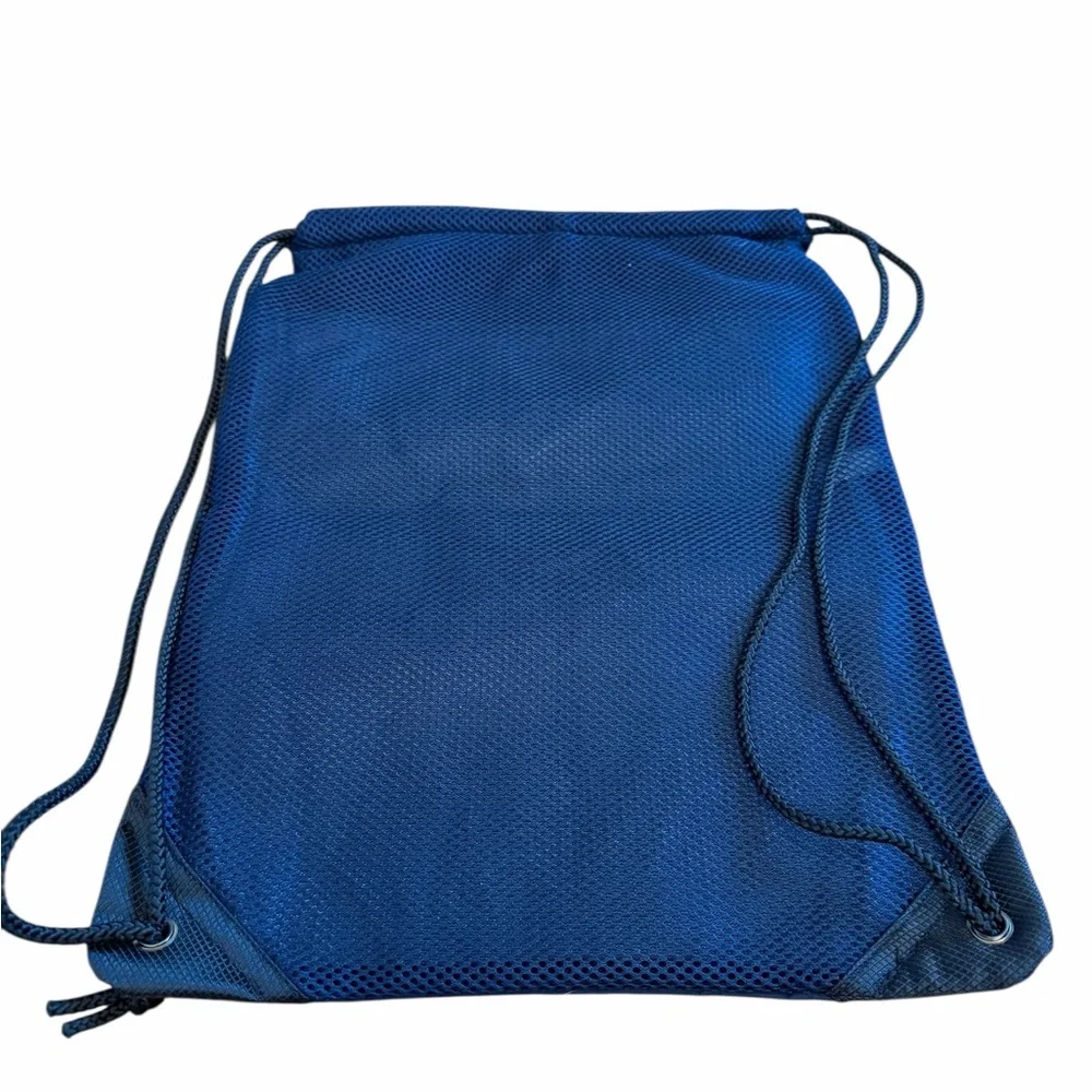 Ithaca College Blue Nylon Drawstring Bag. NEW